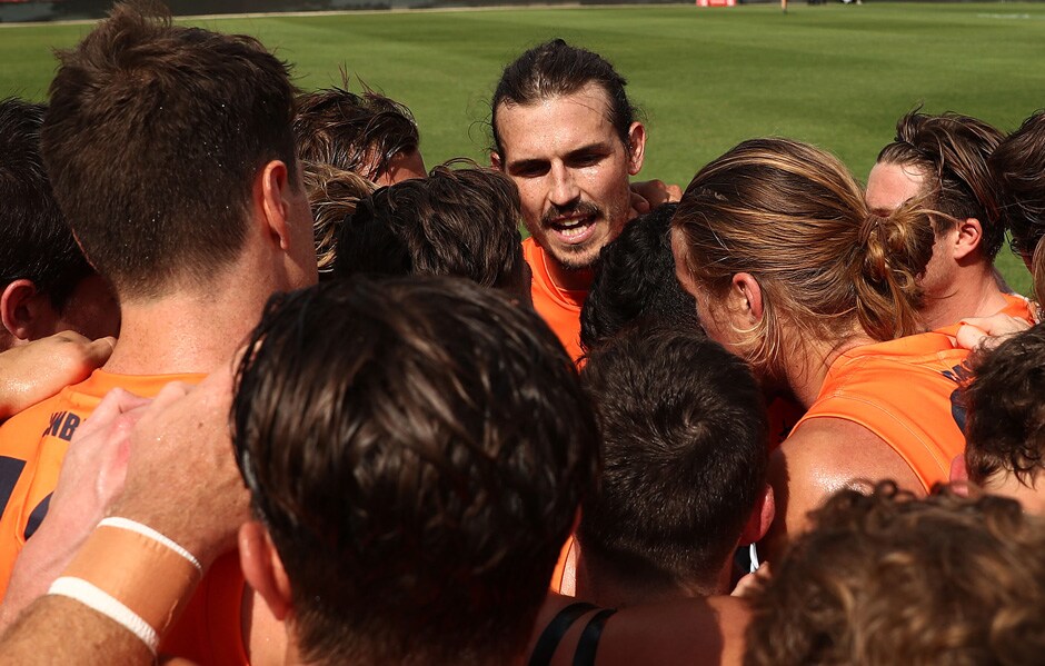 Phil Davis rallies his players.